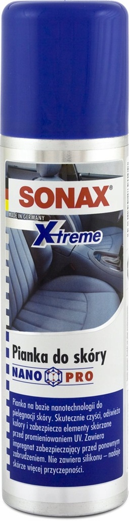 SONAX - pianka do czyszczenia i pielęgnacji skóry