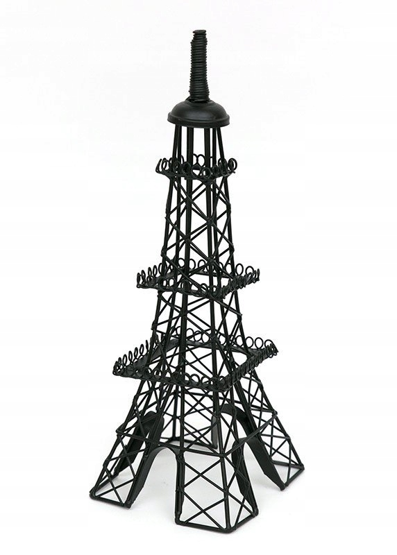 FIGURKA CZARNA WIEŻA EIFFLA wys34cm METALOWA EIFLA