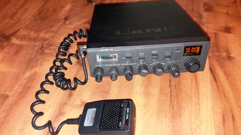 Cb radio Alan 87 + mikrofon fd1818 + zasilacz 6/8A