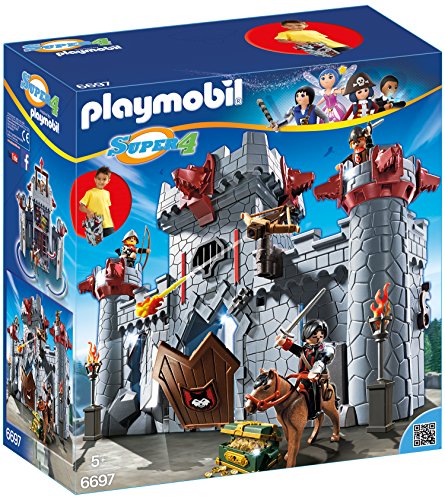 ZAMEK DO ZABAWY PLAYMOBIL 6697 SUPER 4 Z KONIEM