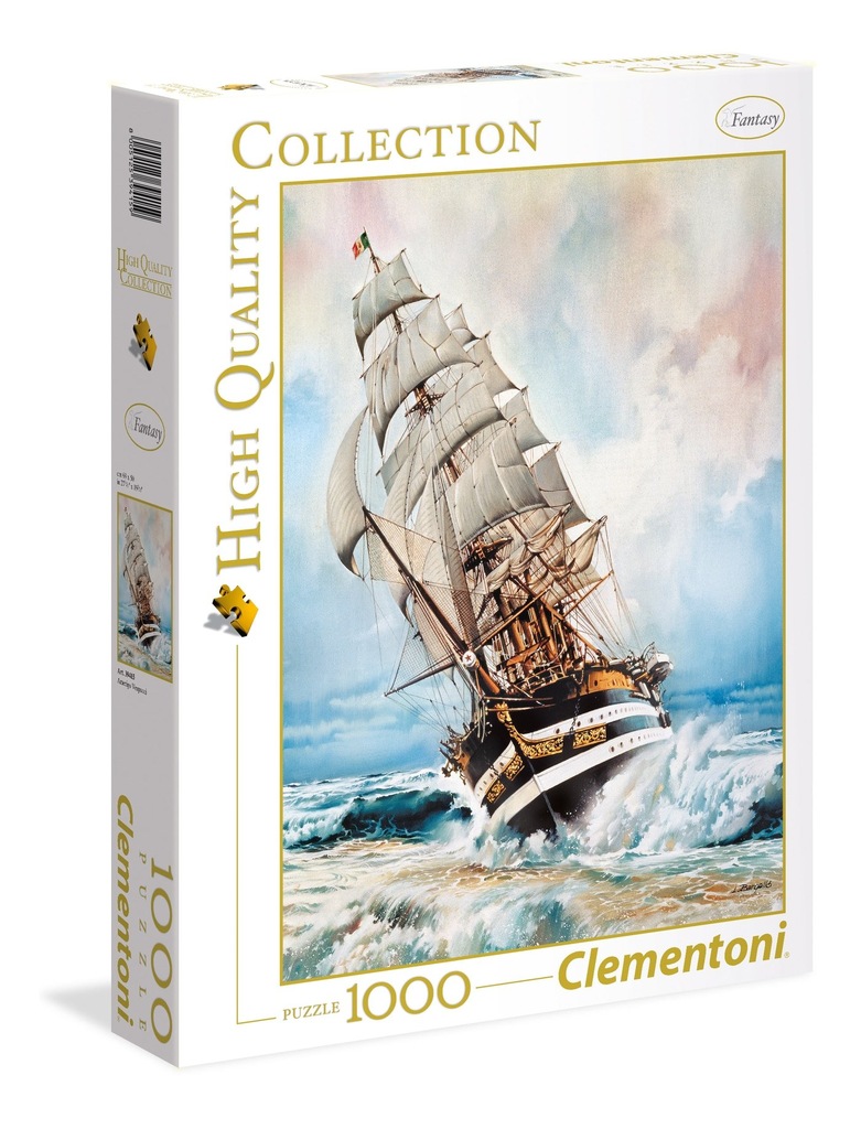 CLEMENTONI Puzzle 1000 Amerigo Vespucci żaglowiec