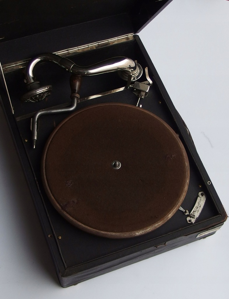 Sprawny Stary Patefon Gramofon Electrola Walizkowy