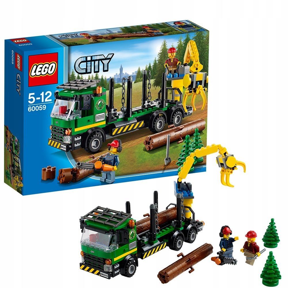 LEGO CITY 60059 Ciężarówka do Transportu Drewna