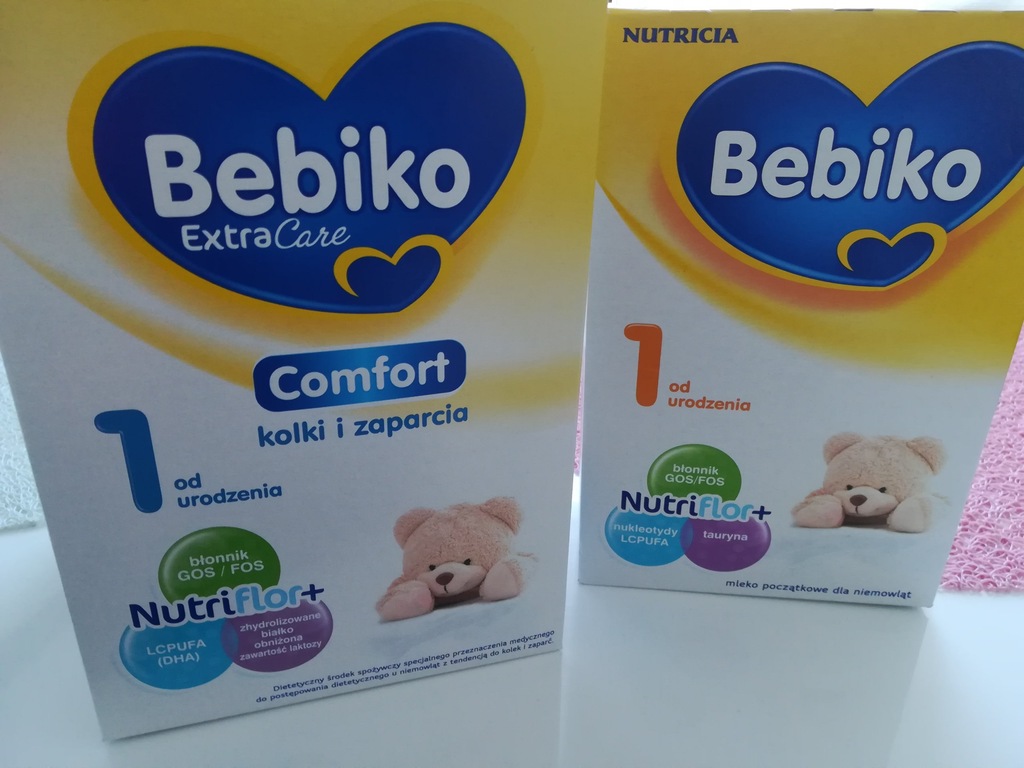 4 szt Mleko Bebiko 1 comfort na kolki i zaparcia