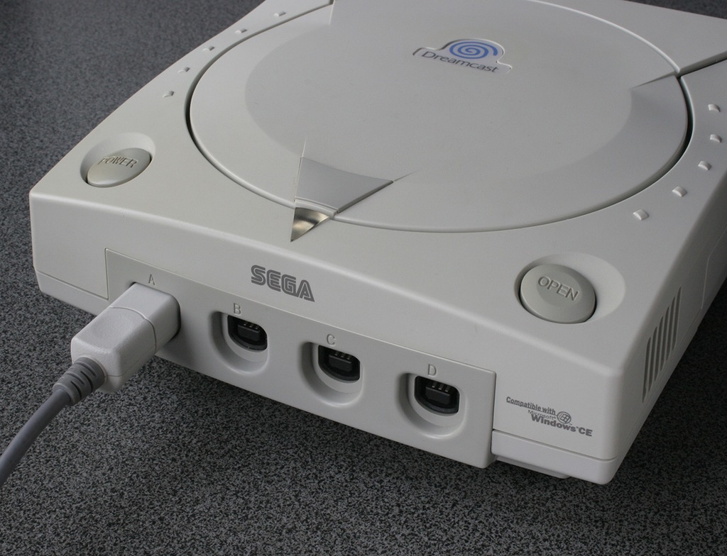 Sega Dreamcast + Controller + VMU + kabel AV