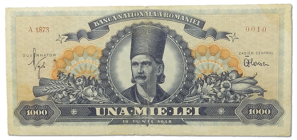 13.Rumunia, 1 000 Lei 1948, P.85.a, St.2/3+