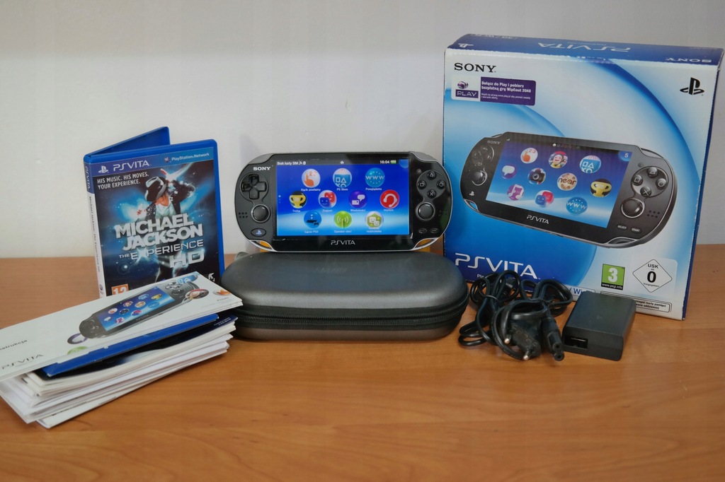 PlayStation PS Vita PCH-1104 +Gra+Pudełko WiFi/3G