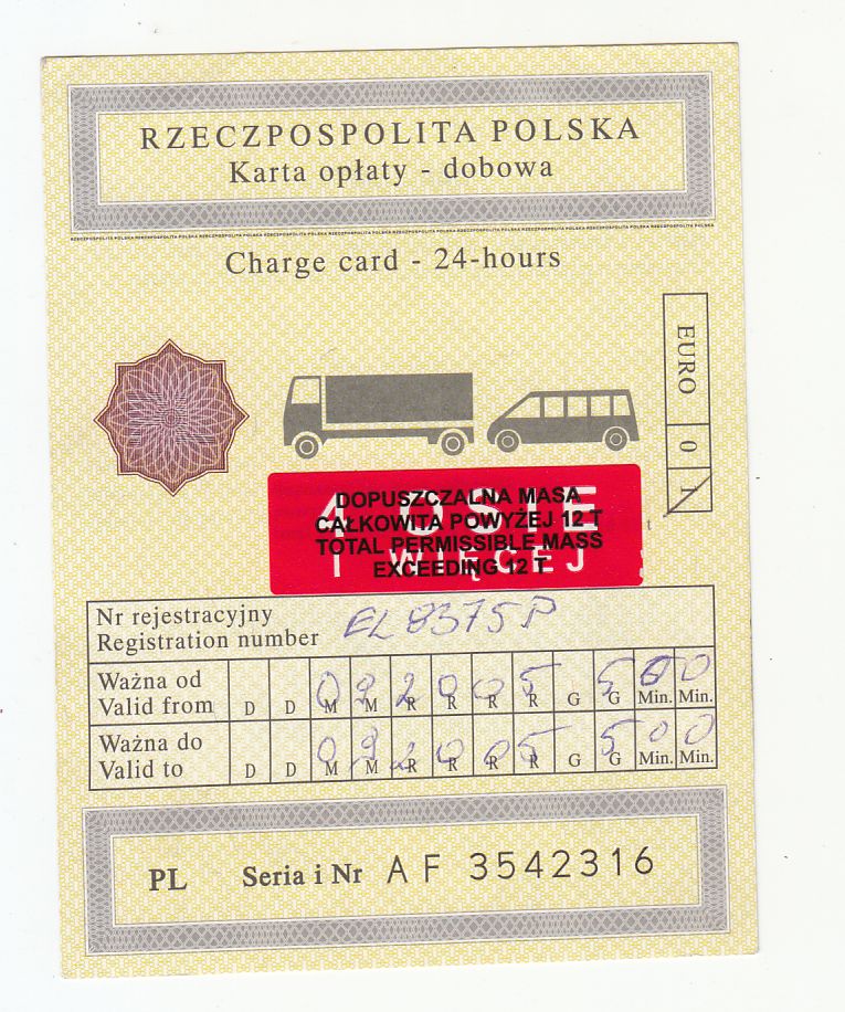 Karta opłaty drogowej