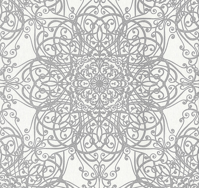 TAPETA WINYLOWA ORNAMENT KORONKA TAPETY ŚCIENNE