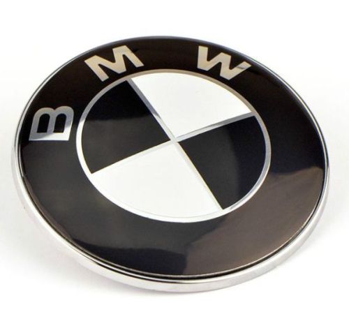 BMW znaczek emblemat maska klapa 74mm CZARNY e46
