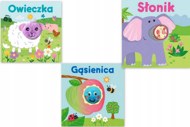 PACYNKA NA PALUSZEK OWIECZKA SŁONIK GĄSIENICA