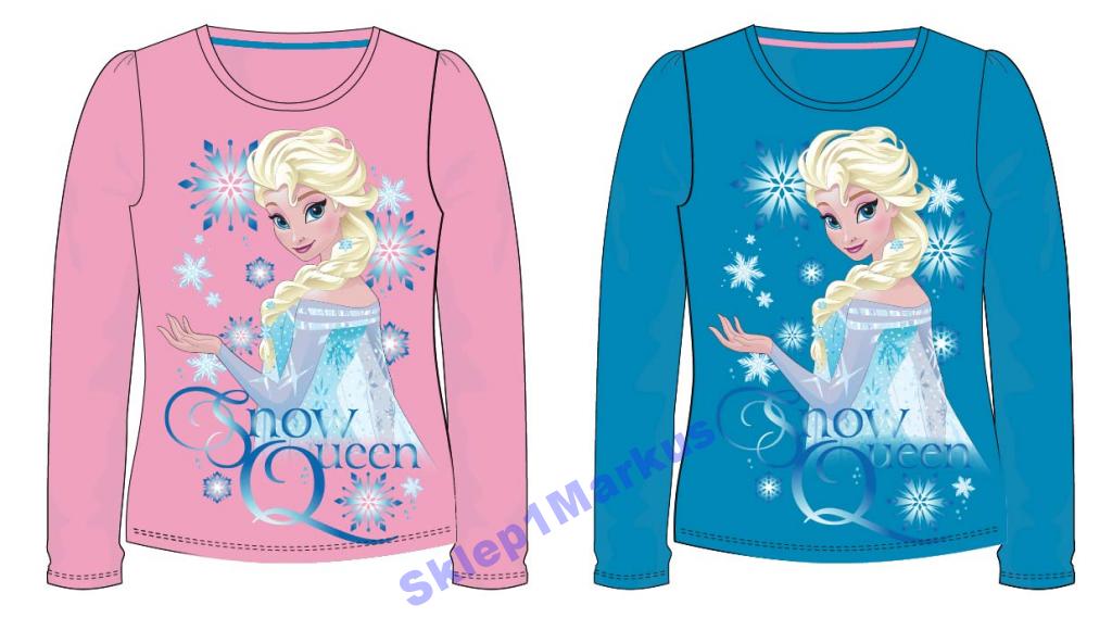 Bluzka dł rękaw FROZEN (róż) rozm. 128