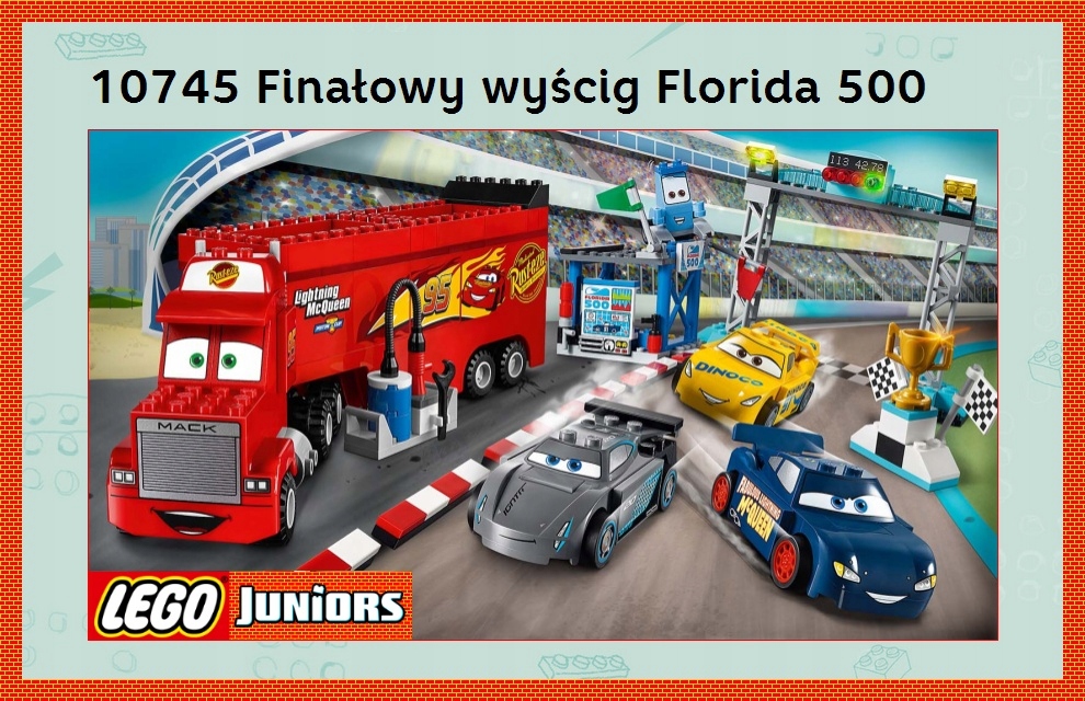 LEGO 10745 JUNIORS Finalowy Wyścig FLORIDA 500