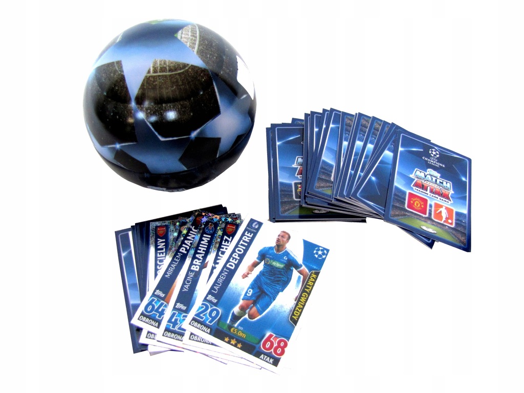 KARTY PIŁKARSKIE + KULA 2015/2016 70 szt. FOOTBALL