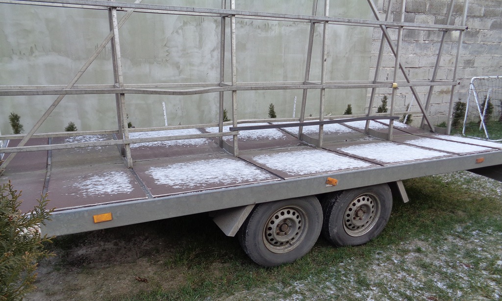Przyczepa ciężka 2700kg do przewozu okien specjaln