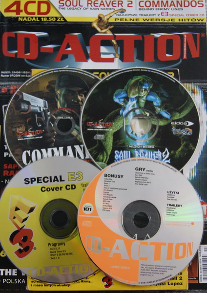 CD-ACTION NR 07/2004 (101) 4xCD COMMANDOS
