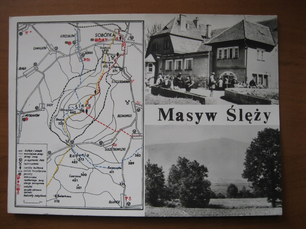 Ślęża Schronisko Mapka pieczątka Wrocław