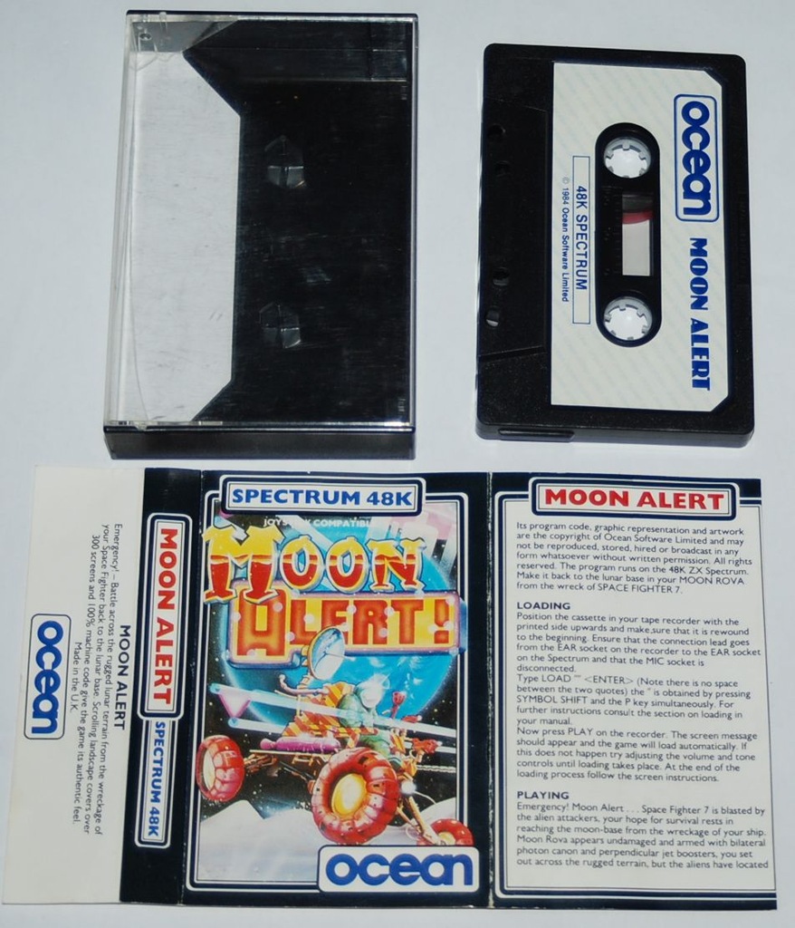 ZX SPECTRUM MOON ALERT! OCEAN BOX