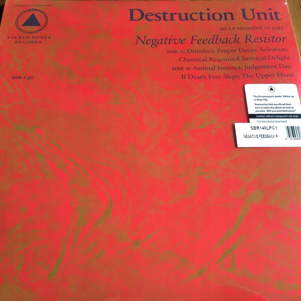 Destruction Unit-Negative Feedback Resistor-Vinyl