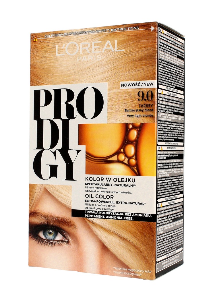 Loreal Prodigy 5 Farba do wlosow 9.0 Kosc Sloniowa