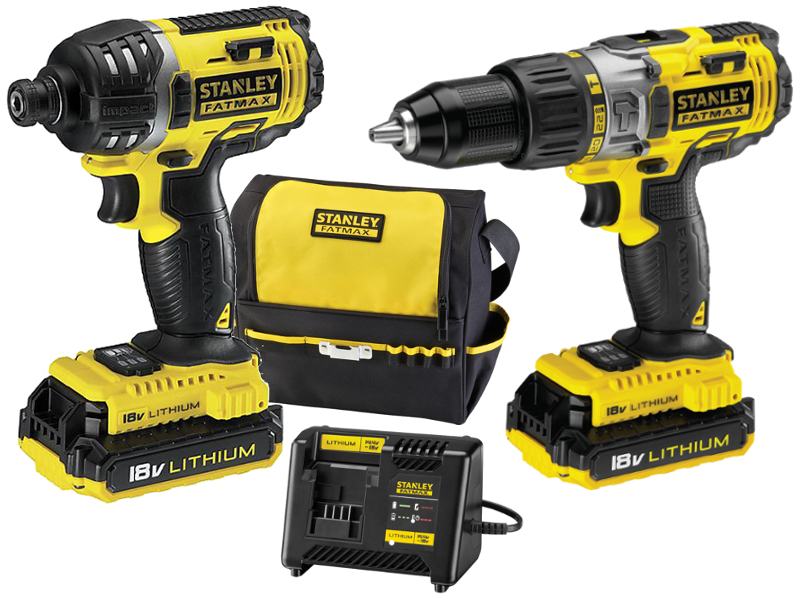 STANLEY FMCK461C2 WKRĘTARKA UDAR + ZAKRĘTARKA 18V
