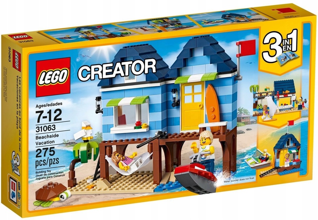 LEGO Creator 31063 Wakacje na plaży