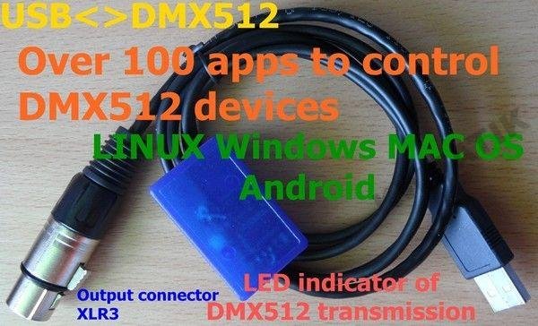 KWMATIK USB DMX 512 sterownik DMX512 Promocja !!