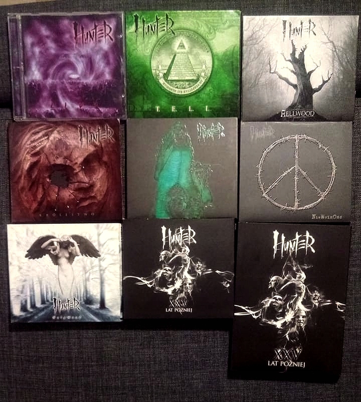 Hunter dyskografia autografy 9 wydawnictw CD + DVD