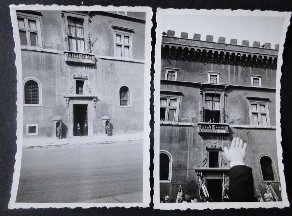 Włochy Rzym Pałac Wenecki Mussolini w oknie 1938