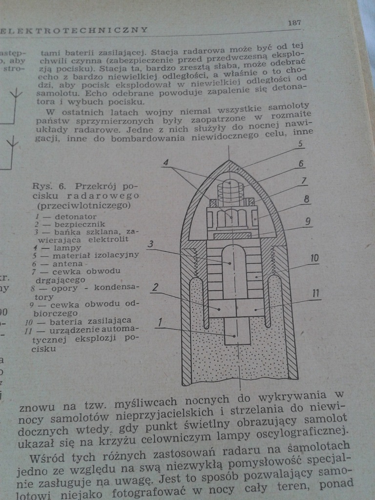 RADAR STACJA RADAROWA POCISK RADAROWY 1948