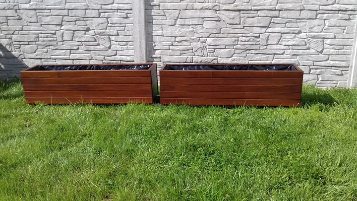 Donice drewniane,doniczki impregnowane 100x25x28