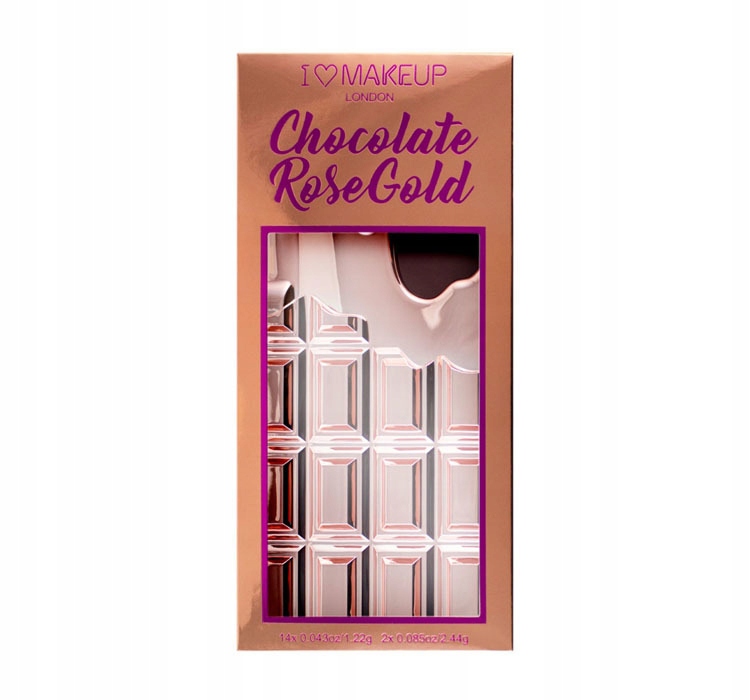 MUR I LOVE MAKEUP CHOCOLATE ROSE GOLD paleta Cieni