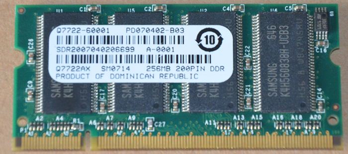 Q7722AX - Pamięć 256MB DDR DIMM do HP LaserJet