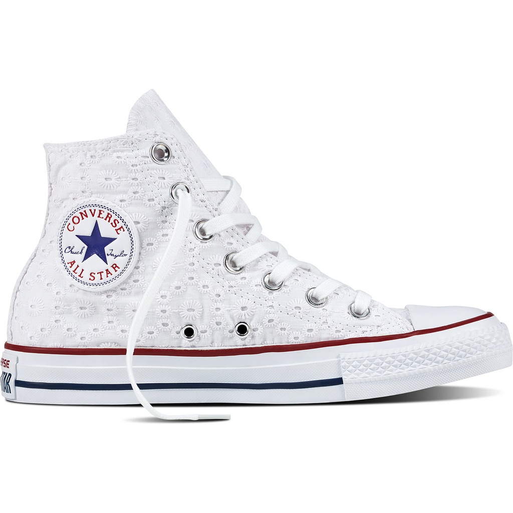 Buty,Trampki CONVERSE ALL STAR 39 Białe, Koronka - 6842920340 ...