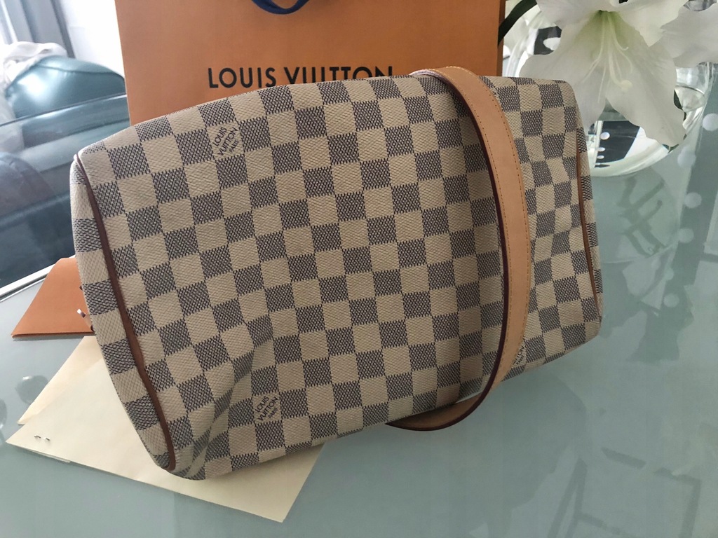 Torebka LOUIS VUITTON Speedy 30 B monogram - 6712612520 - oficjalne  archiwum Allegro