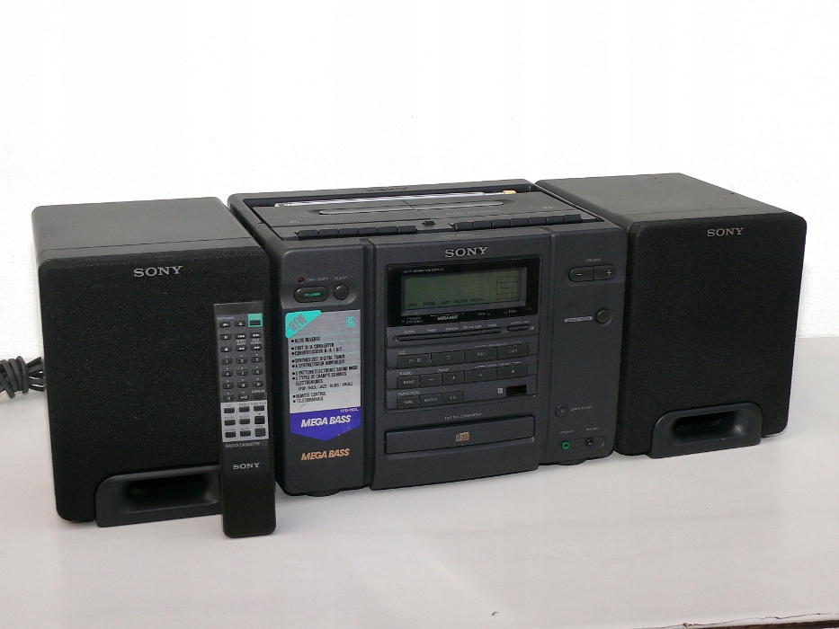 Radiomagnetofon SONY CFD-767L z pilotem unikat