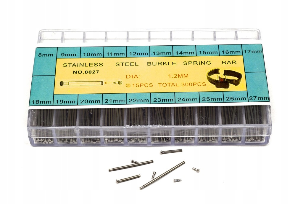 PINY SZTYFTY BRANSOLETY ZEGARKA 8-27mm 300szt