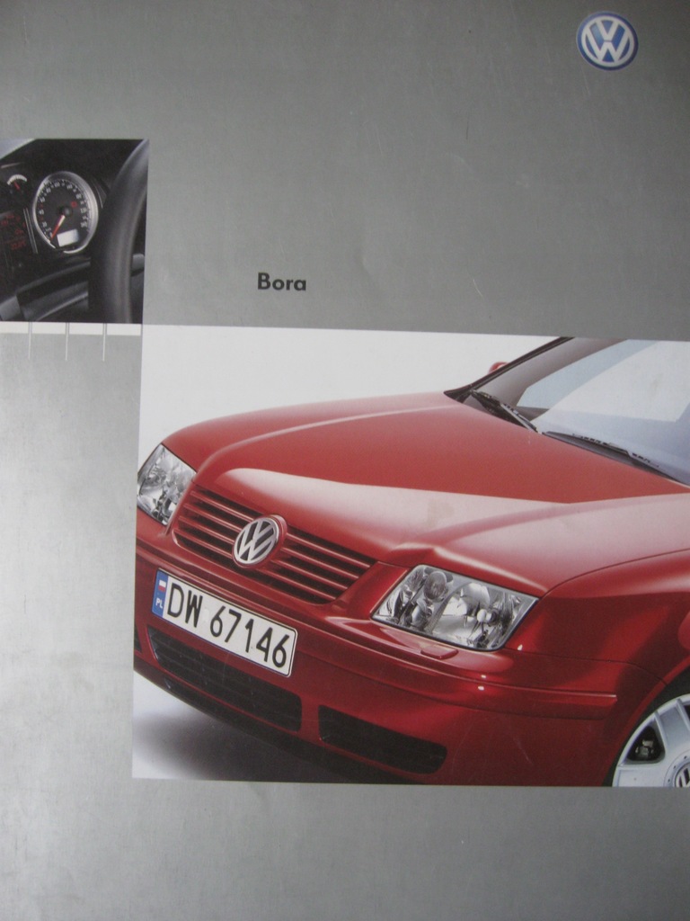 Prospekt VW Volkswagen Bora po polsku rok 2002