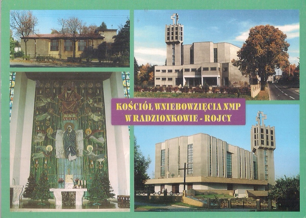 pocztówka RADZIONKÓW ROJCA Kościół NMP