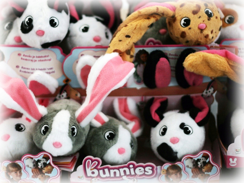 BUNNIES 2 PIEKNE KRÓLICZKI MAGNETYCZNE 4 WZORY TV
