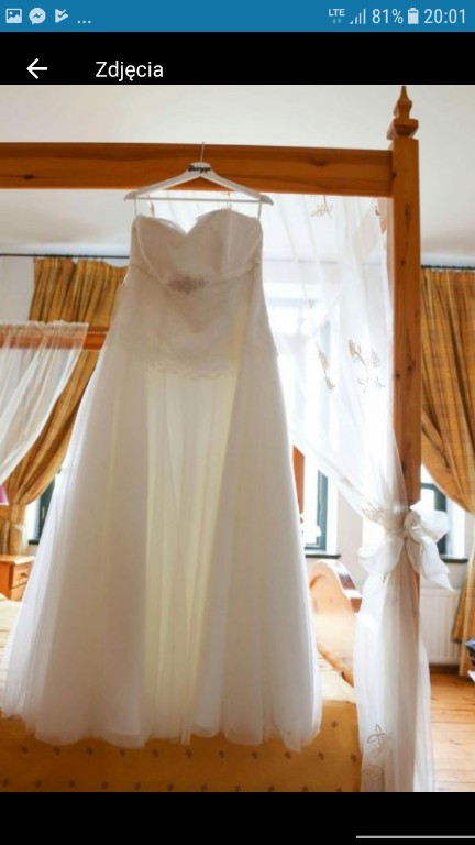 suknia ślubna plus size 44-50