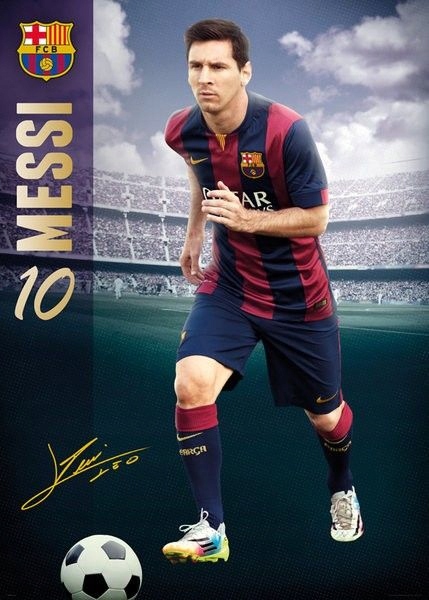 Lionel Messi FC Barcelona - plakat 100x140 cm