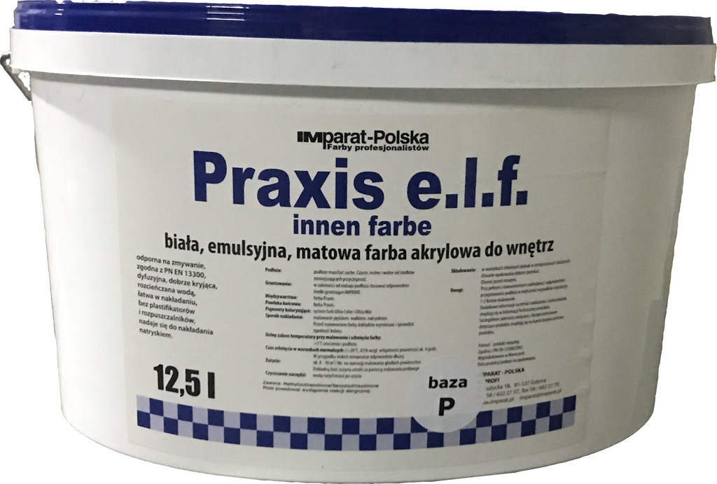 Farba Imparat akrylowa Praxis e.l.f. 12,5l