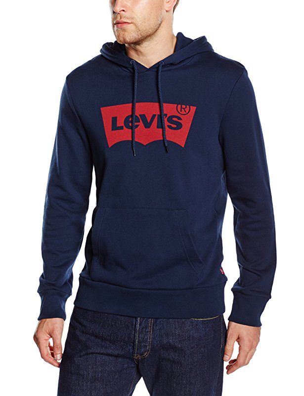 Levi's Bluza Męska Z Kapturem Granatowa L
