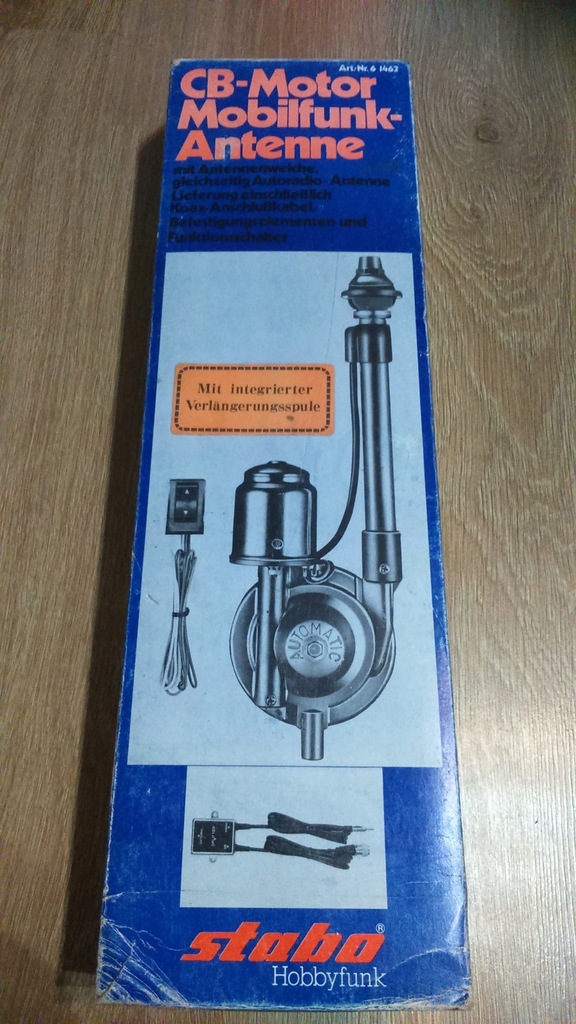 Antena elektrycznie wysuwana CB RADIO STABO okazja