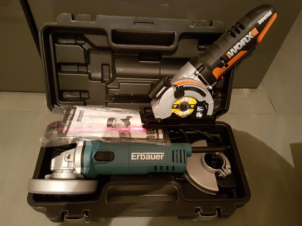 PI A WORX WX 523.9 LASER AKU20V SZLIFIER. ERBAUER 7293809148