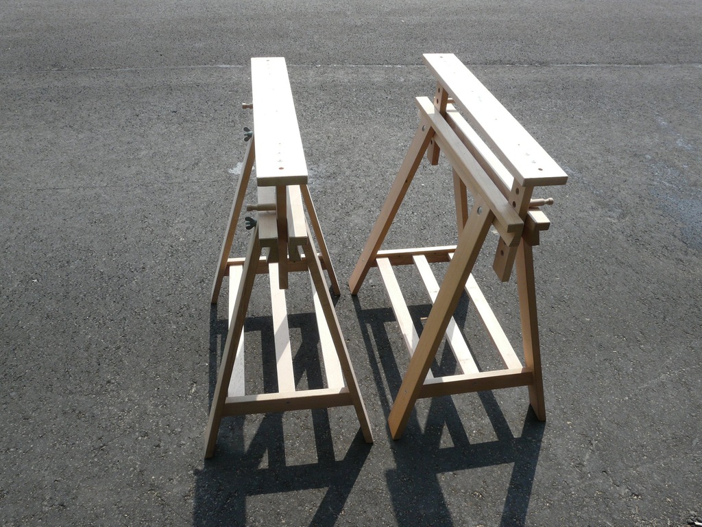 Drewniane nogi koziołki do blatu Ikea Finnvard