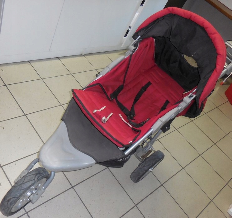 WÓZEK CZERWONY SPACEROWY X ADVENTURE SWIVEL LTD