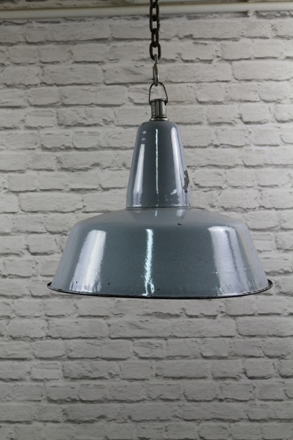 LAMPA PRL PRZEMYSŁOWA emalia LOFT INDUSTRIAL oryg