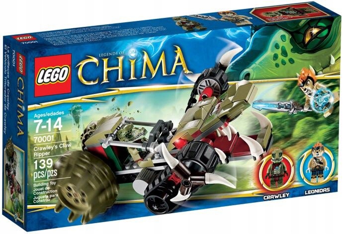NOWE LEGO 70001 CHIMA ROZPRUWACZ CRAWLEYA